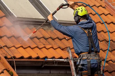 Démoussage et hydrofuge de toiture à Cruguel